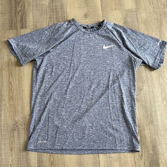 Nike Swim Dri-fit Rash-guard Top Bathing Suit, Men’s M, UPF40 Sun - Picture 2 of 6